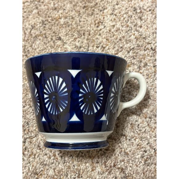 Anemone Blue Arabia of Finland Fiesta Morning Cup Saucer Ulla Procope RARE - Picture 6 of 10